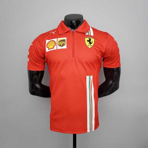 F1 Formula One; Ferrari racing suit Polo red Racing Jersey