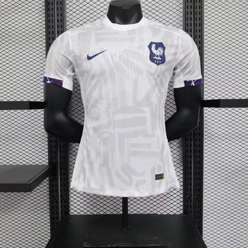 Player Version 2023 France Away White Soccer Jersey