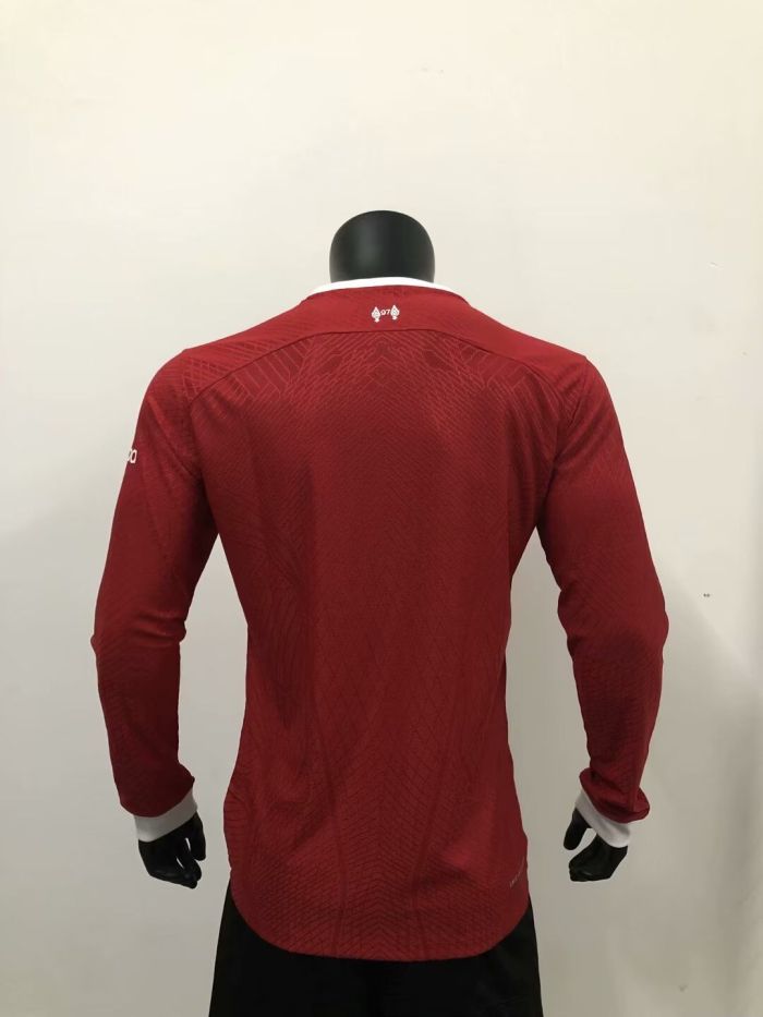 Long Sleeve Player Version 2023-2024 Liverpool Home Football Shirt