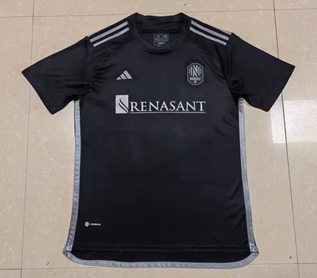 Fans Version 2023-2024 Nashville Away Black Soccer Jersey S,M,L,XL,2XL,3XL,4XL