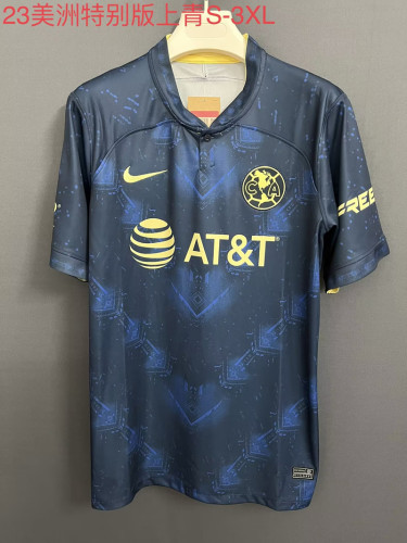 Fans Version 2023-2024 Club America Aguilas Special Blue Soccer Jersey
