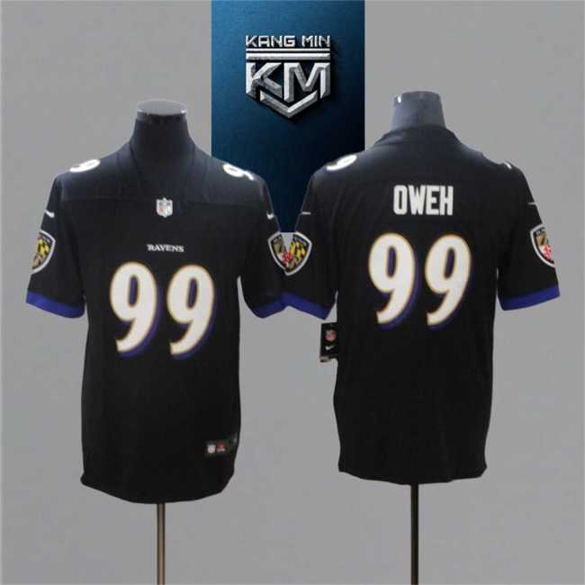 2021 Ravens 99 OWEH BLACK NFL Jersey S-XXL WHITE Font