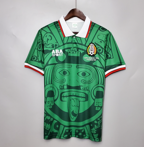 Retro Jersey 1998 Mexico Home Soccer Jersey