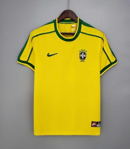 Retro Jersey 1998 Brazil Home Vintage Soccer Jersey