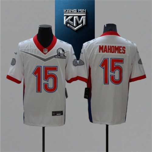2022 Pro Bowl 15 MAHOMES WHITE NFL Jersey S-XXL RED Font