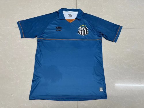 Fans Version 2023-2024 Santos Blue Goalkeeper Soccer Jersey