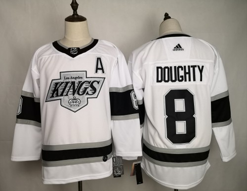 Los Angeles Kings 8 Drew Doughty White NHL Hockey Jersey