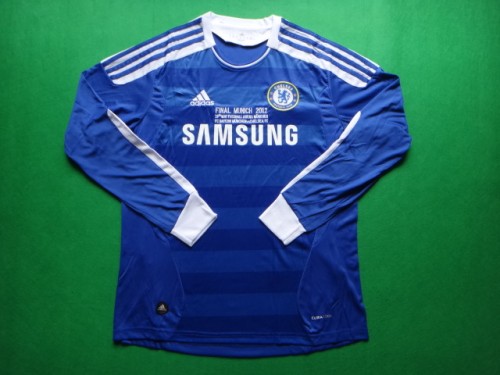 Long Sleeve Retro Jersey 2011-12 Chelsea UCL Final Home Soccer Jersey