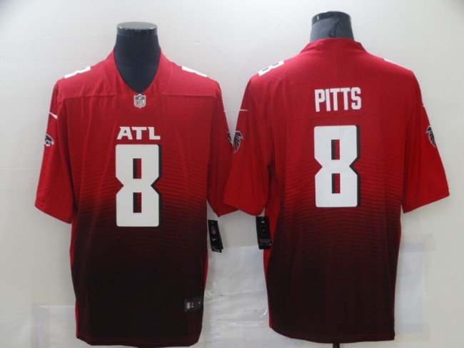 Falcons 2 Kyle Pitts Red 2021 NFL Draft Vapor Untouchable Limited Jersey