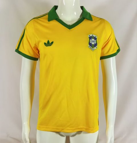 Retro Jersey 1977 Brazil Home Soccer Jersey