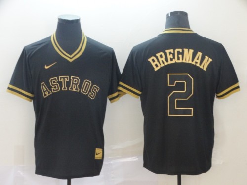 2019 Houston Astros # 2 BREGMAN Black  MLB Jersey