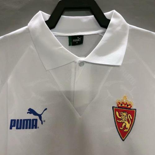 Retro Jersey 1995 Real Zaragoza Home Soccer Jersey Vintage Camisetas de Futbol