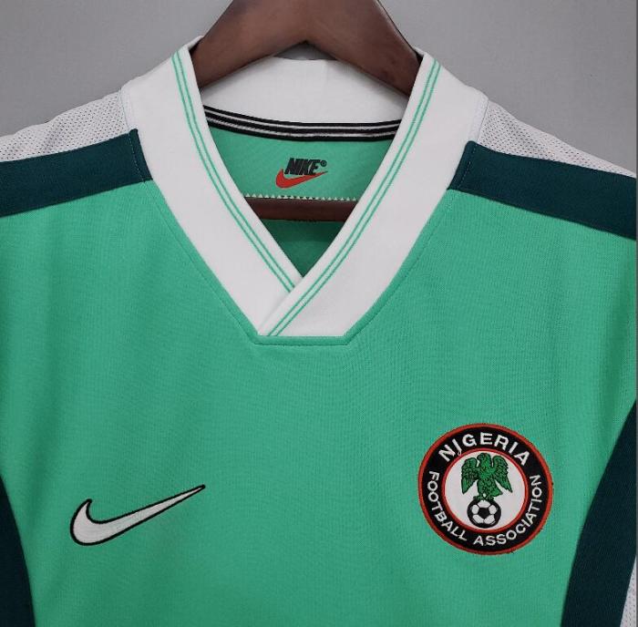 Retro Jersey 1998 Nigeria Home Green Soccer Jersey