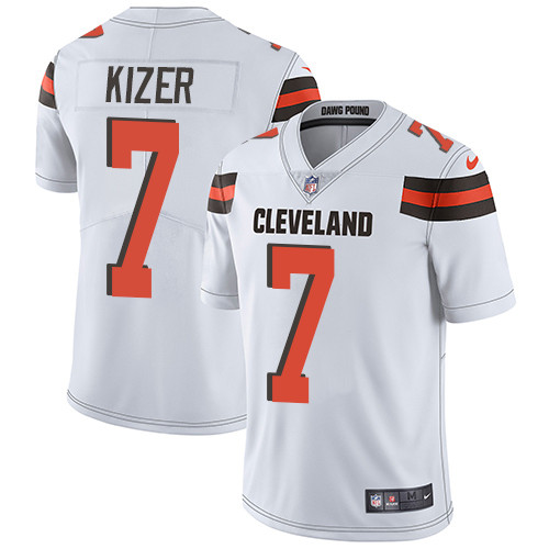 Cleveland Browns #7 KIZER White  NFL Legend Jersey