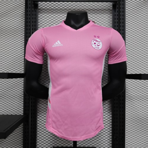Player Version 2023-2024 Algeria Pink Soccer Jersey Football Shirt