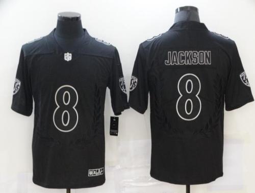 Baltimore Ravens 8 JACKSON Black NFL Jersey
