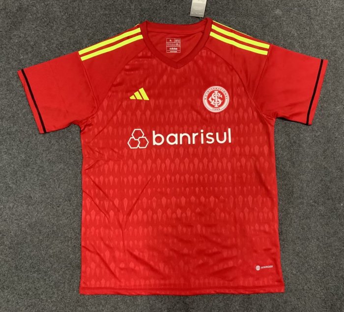 Fan Version 2023-2024 Sport Club Internacional Red Goalkeeper Soccer Jersey