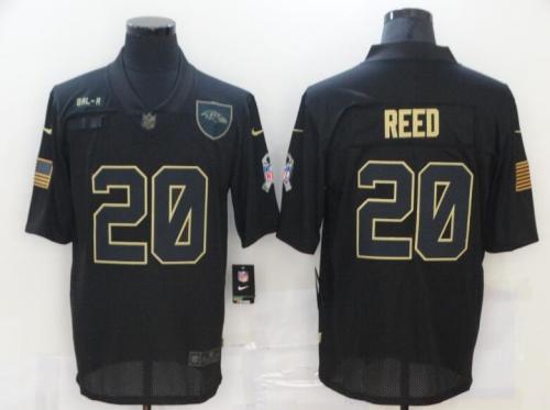 Ravens 20 Ed Reed Black 2020 Salute To Service Limited Jersey