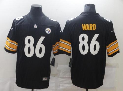 Pittsburgh Steelers 86 WARD Black NFL Jersey