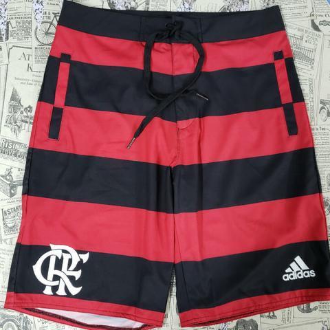with Pocket Flamengo Red/Black Soccer Shorts