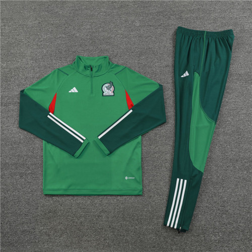 2023-2024 Mexico Green Soccer Training Sweater and Pants