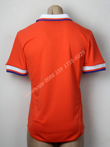 Retro Jersey 1997-1998 Netherlands Home Orange Commemorative Edition Soccer Jersey