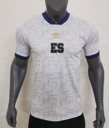 Player Version 2023-2024 El Salvador Away White Soccer Jersey