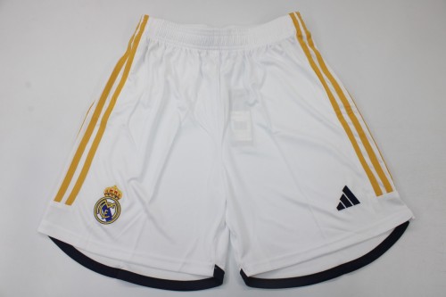 2023-2024 Real Madrid Home Soccer Shorts