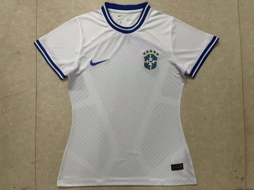 Women 2022 Brazil Special White Soccer Jersey