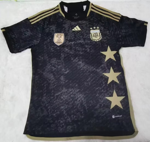 Fans Version 2023-2024 Argentina Souvenir Edition Black Soccer Jersey