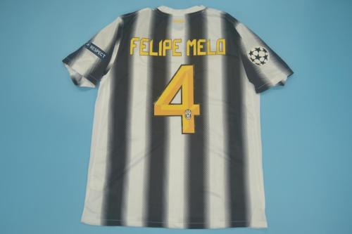 with UCL Patch Retro Jersey 2011-2012 Juventus 4 FELIPE MELO Home Soccer Jersey