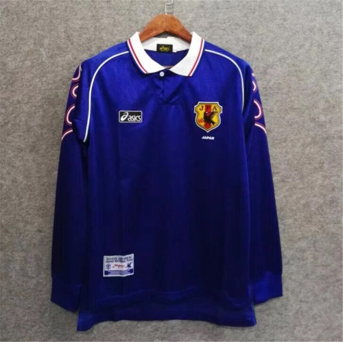 Retro Jersey Long Sleeve 1998 Japan Home Soccer Jersey Vintage Football Shirt