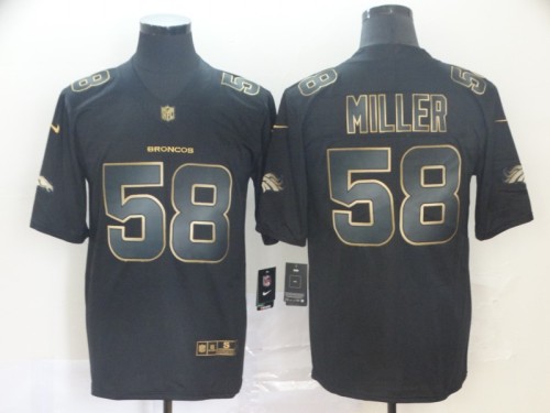 Denver Broncos 58 Von Miller Black Gold Vapor Untouchable Limited Jersey