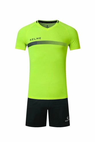 #603 Green Soccer Training Uniform Blank Jersey and Shorts