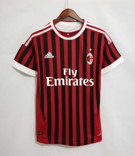 Retro 2011-12 AC MILAN #10 SEEDORF Home Soccer Jersey