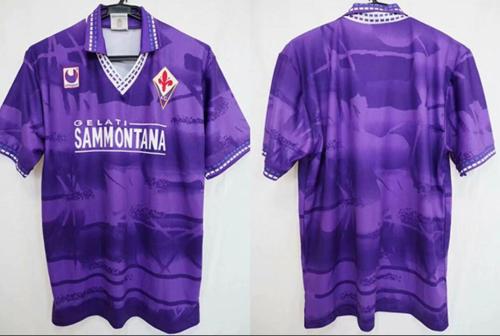 Retro Jersey 1994-1995 Fiorentina Home Blue Soccer Jersey