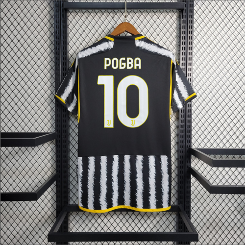 POGBA Maillot for Fan Version 2023-2024 Juventus Home Soccer Jersey