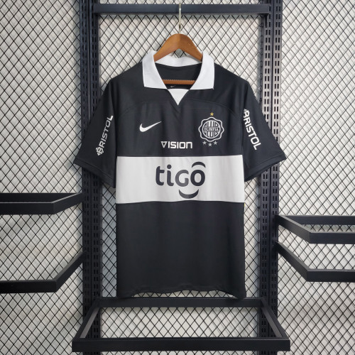 2023-2024 Fans Version Club Olimpia Away Black  Soccer Jersey