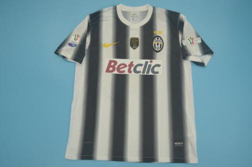 with Serie A+Front Patch Retro Jersey 2011-2012 Juventus Home Soccer Jersey