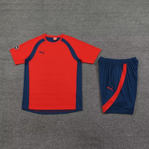 DIY Custom Blank Uniforms 20232024 Red Soccer Training Jersey Shorts