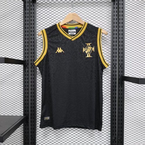 Fans Version 2023-2024 Vasco da Gama Black Soccer Training Vest