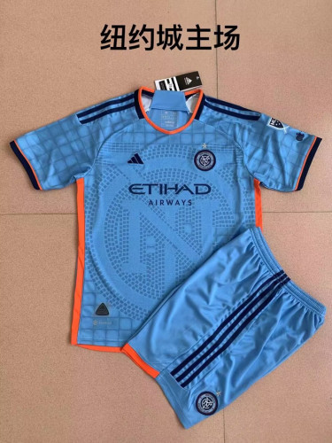 Adult Uniform 2023-2024 New York City Home Soccer Jersey Shorts