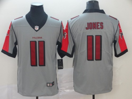 Atlanta Falcons #11 JONES Grey/Orange NFL Jersey