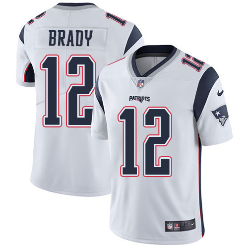 New England Patriots #12 BRADY White NFL Legend Jersey