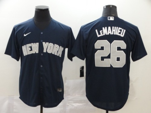 New York Yankees 26 LeMAHIEU Black 2020 Cool Base Jersey