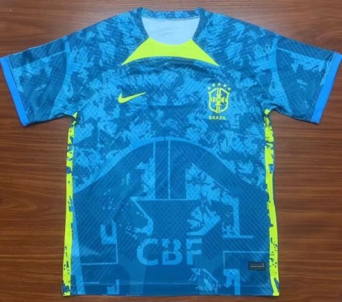 Fans Version 2022-2023 Brazil Blue Special Soccer Jersey