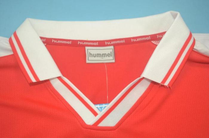 Retro Jersey 1998 Denmark Home Red Soccer Jersey Vintage Football Shirt