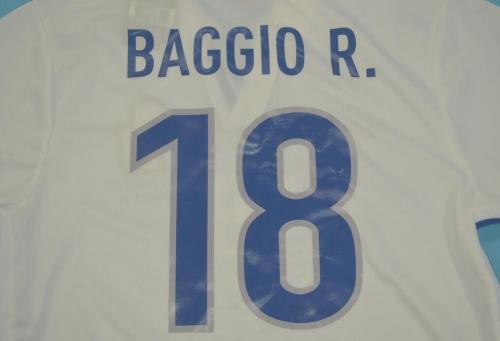 Retro Jersey 1998 Italy 18 BAGGIO R. White Soccer Jersey Vintage Football Shirt