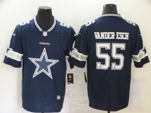 Dallas Cowboys 55 VANDER ESCH Dark Blue Team Big Logo Vapor Untouchable Limited Jersey