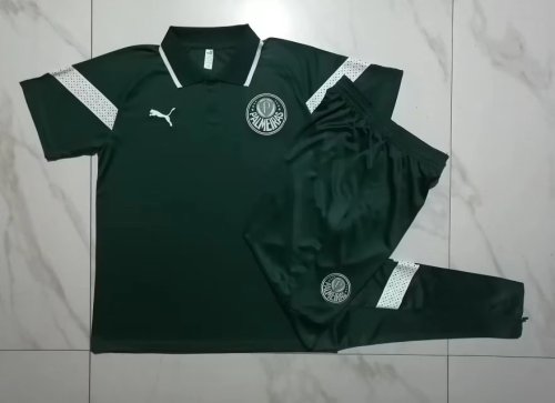 2023-2024 Palmeiras Green Soccer Training Polo and Pants